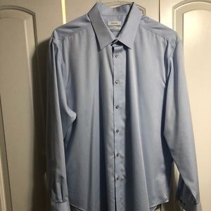Calvin Klein men’s dress shirt blue sz 18 34/35